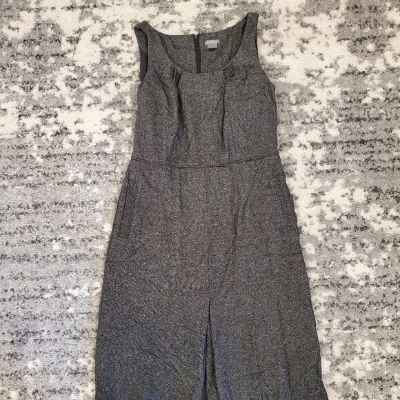 Ann Taylor Casual Dress: Gray Solid Dresses - Used - Picture 1 of 5